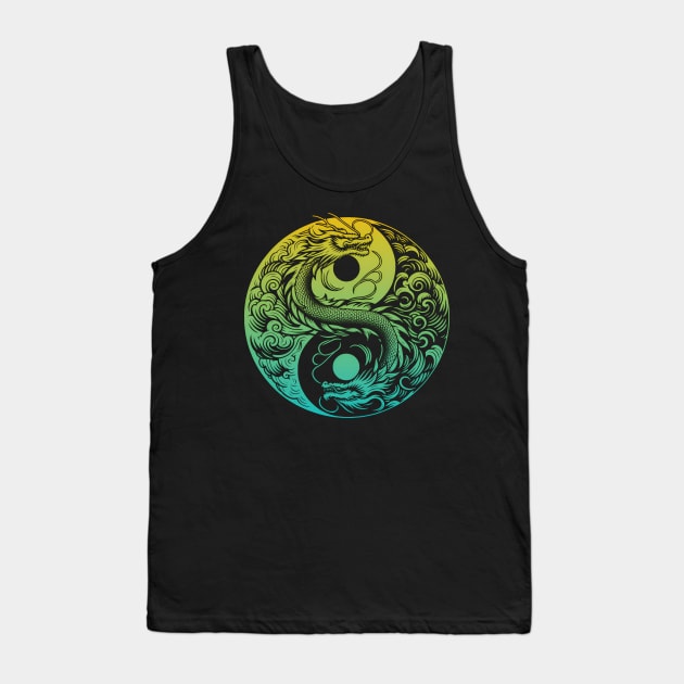 Yin yang dragon Tank Top by Mechanime World